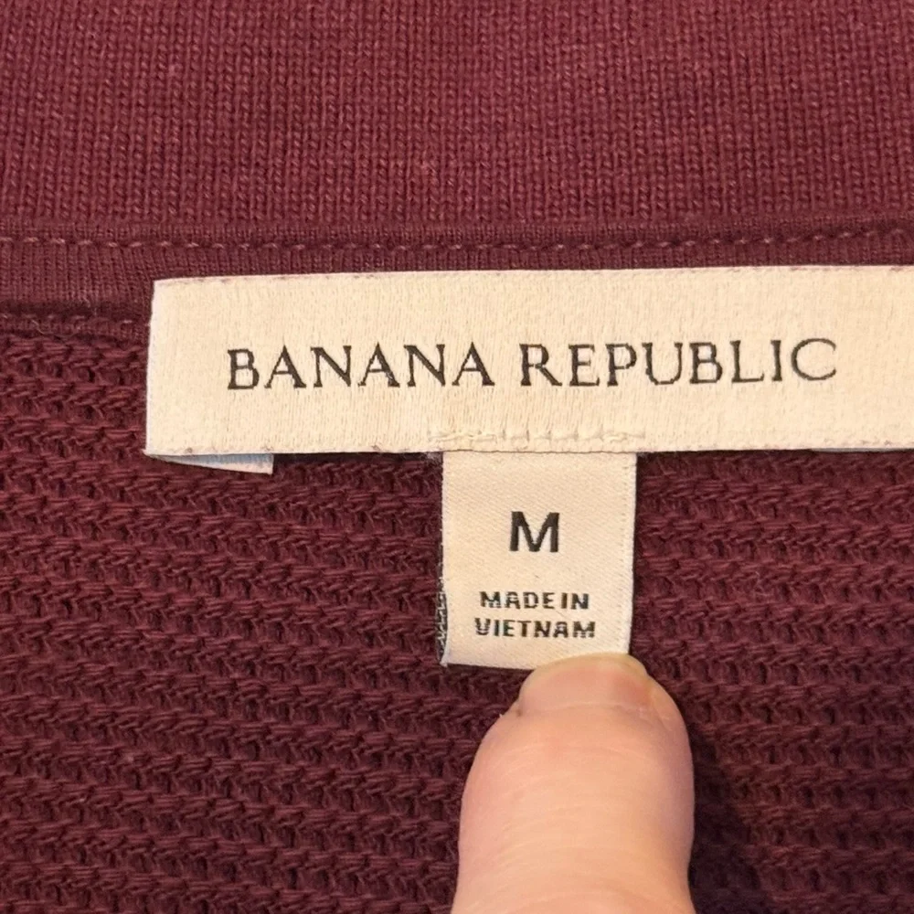 Banana Republic Maroon Polo Shirt